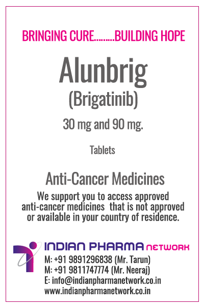 ALUNBRIG (brigatinib) tablets Price In Delhi India.