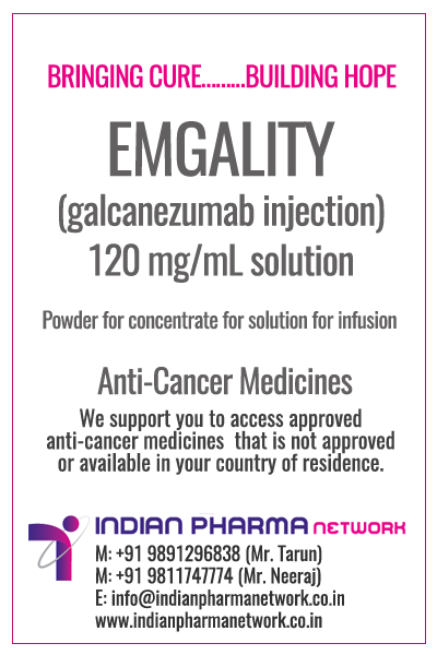 EMGALITY (galcanezumab-gnlm) injection Price In Delhi India.