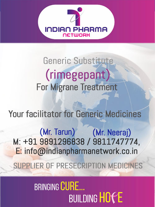 Rimegepant orally disintegrating tablets price in India UK