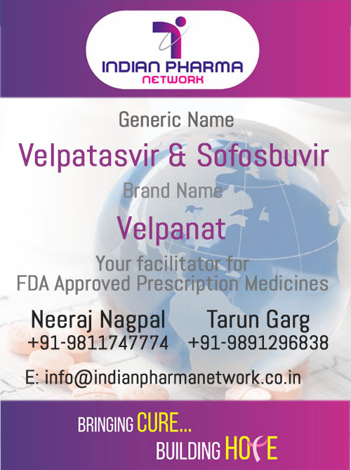 Velasof (Velpatasvir 100mg & Sofosbuvir 400mg) Tablets