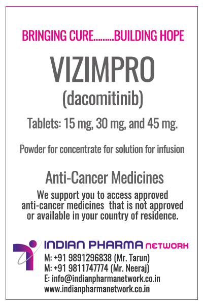 VIZIMPRO (dacomitinib) tablets Price In Delhi India.