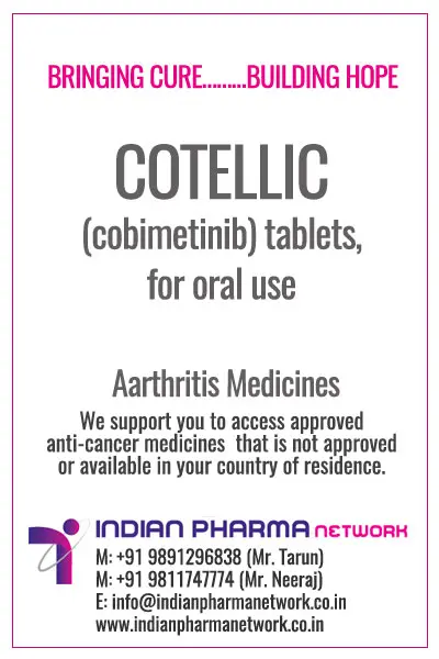 COTELLIC (cobimetinib) injection price in India UK