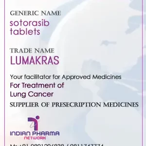 sotorasib tablets Price, LUMAKRAS available In India and overseas