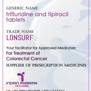 trifluridine and tipiracil tablets Price, LONSURF available In India and overseas