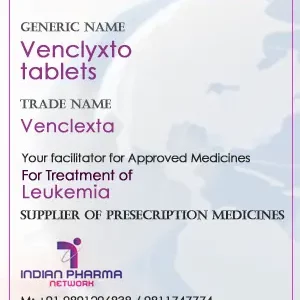 Venetoclax tablets price, VENCLEXTA available in India and overseas.
