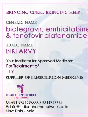bictegravir, emtricitabine, and tenofovir alafenamide tablets Cost Price In India
