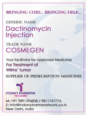 Dactinomycin Injection Cost Price In India