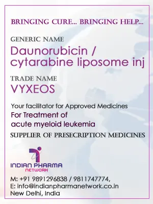 Daunorubicin and cytarabine liposome injection Cost Price In India