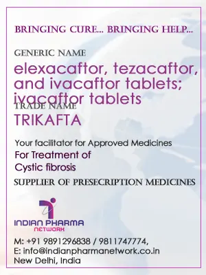 elexacaftor, tezacaftor, and ivacaftor tablets Cost Price In India
