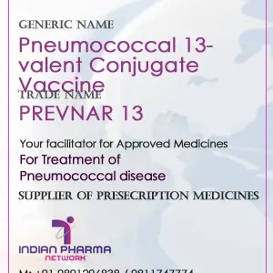 Pneumococcal 13-valent Conjugate Vaccine Cost Price In India