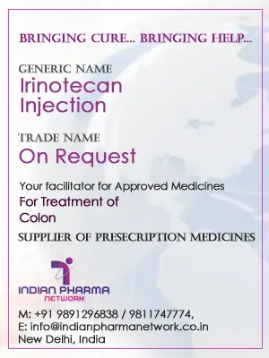 Irinotecan injection cost price in India