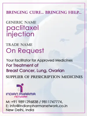 paclitaxel injection cost price in India
